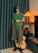 Iz Linen Collar Short-Sleeve Knit 6COLOR