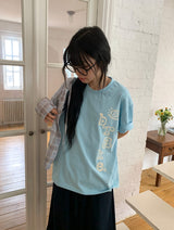 [unisex] キライ プリンティング ルーズフィット ショート スリーブ ティー