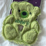 SUN CASE PATCH COZY BEAR GREEN (GLOSSY SILVER)
