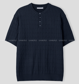 Slaig Skirt Summer Cooling Henry Neck Short Sleeve Knit