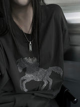 horse beads overfit T (2color)