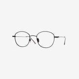 Knouun Round titanium glasses CODE. 103. B Black