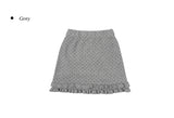 Freak Dot Frill Banding Knit Skirt