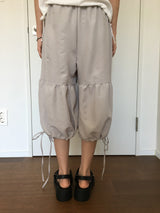 Shirring harem pants 