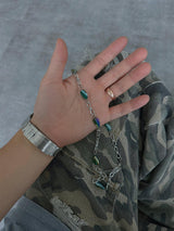 ASCLO Crystal Chain Necklace (3color)