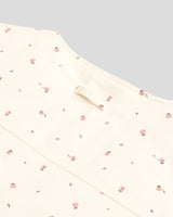 Flower Walk Zip-Up vest Ivory