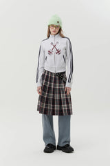 UNION JACK JERSEY ZIP UP - GRAY 