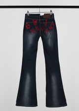 NEEDLEPOINT BOOTSCUT DENIM