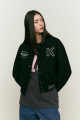 KIRSH スタジアムジャケット [ブラック]