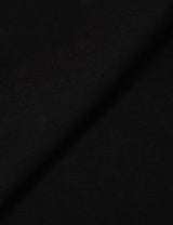 プラケット リブド ティーシャツ(BLACK)