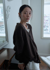 Cosy Alpaca Cardigan (Brown)