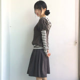 striped layer hoodie