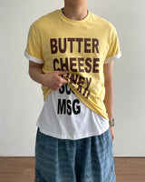 ミックス プリンティング ショートスリーブ Tシャツ