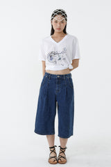 ギャラクシーVネックTシャツ_ホワイト
