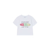 25SS サークルフレームロゴクロップショートスリーブTシャツ ホワイト