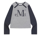 EXEOM DIAGONAL HENRY NECK LONG SLEEVE T