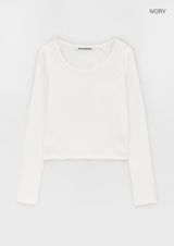 [B-BASIC] スタンダードナグランUネック長袖Tシャツ (2サイズ)