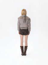 13DE MARZO Doozoo Detachable Short Down Jacket Grey