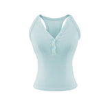 Siena Ribbed Henley Sleeveless