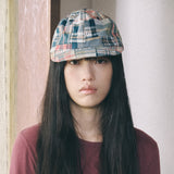 vintage patchwork cap green