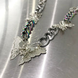 Neon Butterfly Necklace