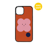 【MADE】シェイププレイ!_オレンジクローバーiPhoneケース [グロッシーグラス/Magsafe]