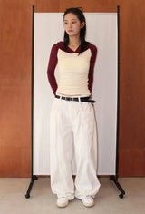 RAGLAN HOOD SLIM TOP