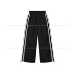 Ruffy Lace Track Nylon Pants