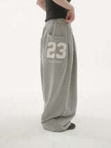 Bold 23embroidery sweat pants -3C