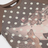  Printed Raglan Tee_Brown