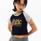 21C フロッグラグランクロップtシャツ