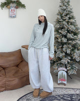 Veil diagonal button hood ST long sleeve