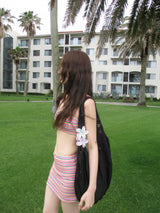 eyelet point shoulder bag