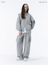 [Unisex] ベーシックラインオーバーフィット2ウェイジップアップ (4color)