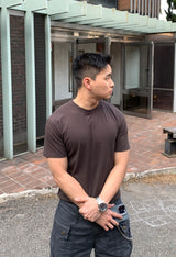 Ribbed Muscle Fit Short Sleeve