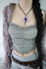 Tropical flower necklace (5color)