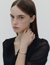 26SS★ [Premium Plating] Precise AB(W) Double Cuff Bangle M