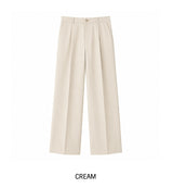 Port One Tuck Bio Cotton Slacks