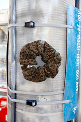 LEOPARD SCRUNCHIE - BROWN
