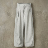 Charcoal Draped Trousers
