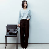 WIDE POCKET LINE PANTS_IVORY