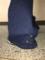 ヴィンテージバックプリントデニムパンツ