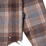 DCxRS ウエスタンリベットフラネルシャツ Brown
