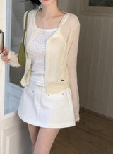 Sunday Pendant Layered Round Knit Cardigan (6color)