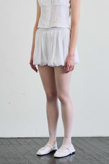  CUDDLY BALLOON SKIRT PANTS / WHITE