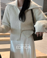 Nell Cara Two Way Zip-Up Knitwear