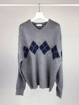 BRUSH ARGYLE KNIT (3C)