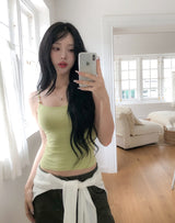 Lychee Bead Strap Sleeveless