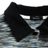 Marble Stripe Collar Tee (blue)