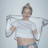 SW'S リボンTシャツ - WHITE